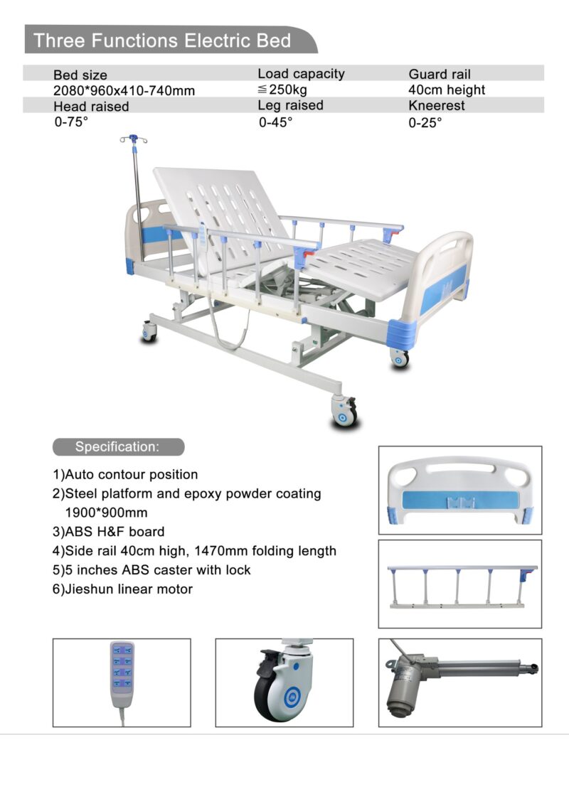 ELECTRIC BED THREE FUNCTION - Image 2