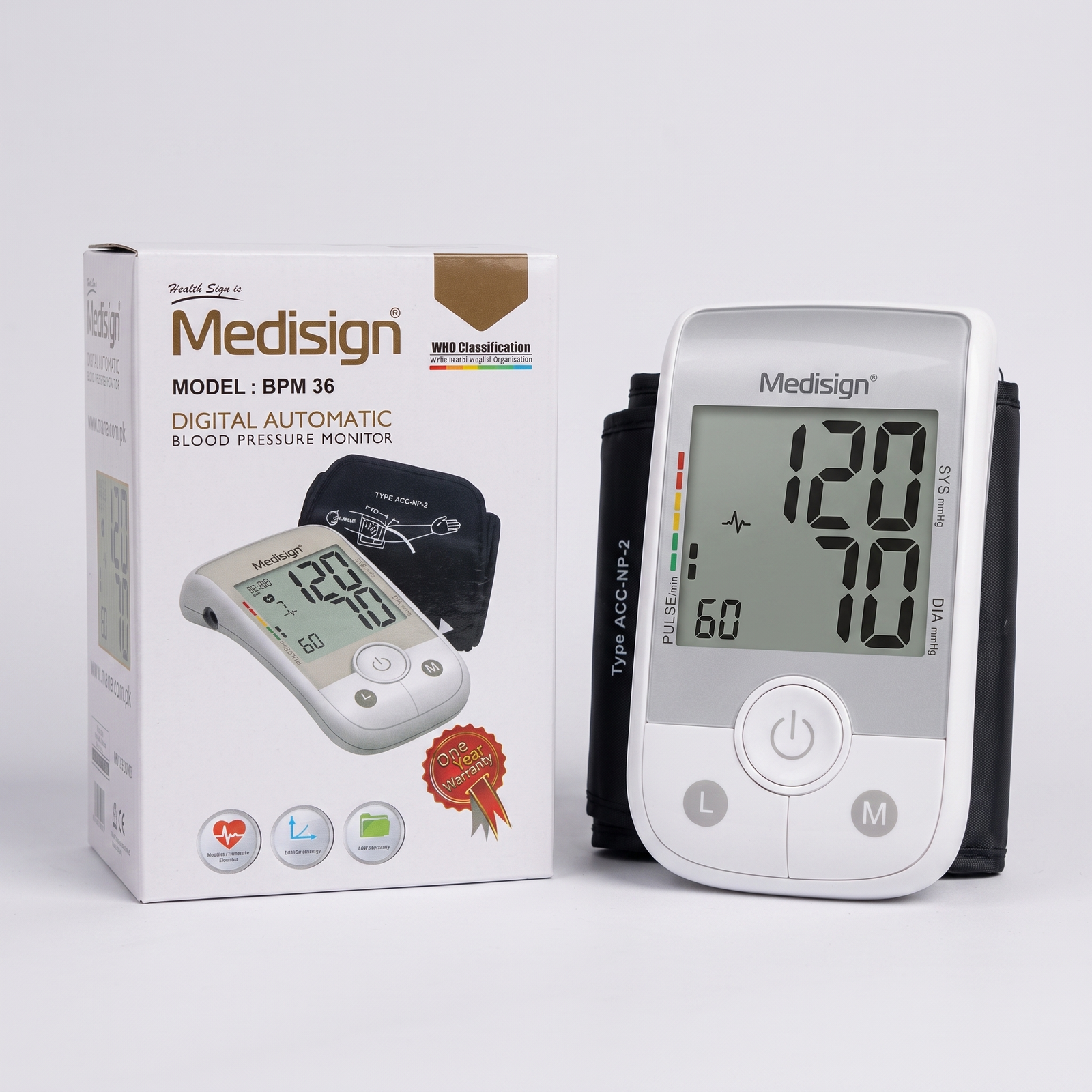 Medisign Digital Blood Pressure Monitor BPM-36 – Arm Type - Image 2